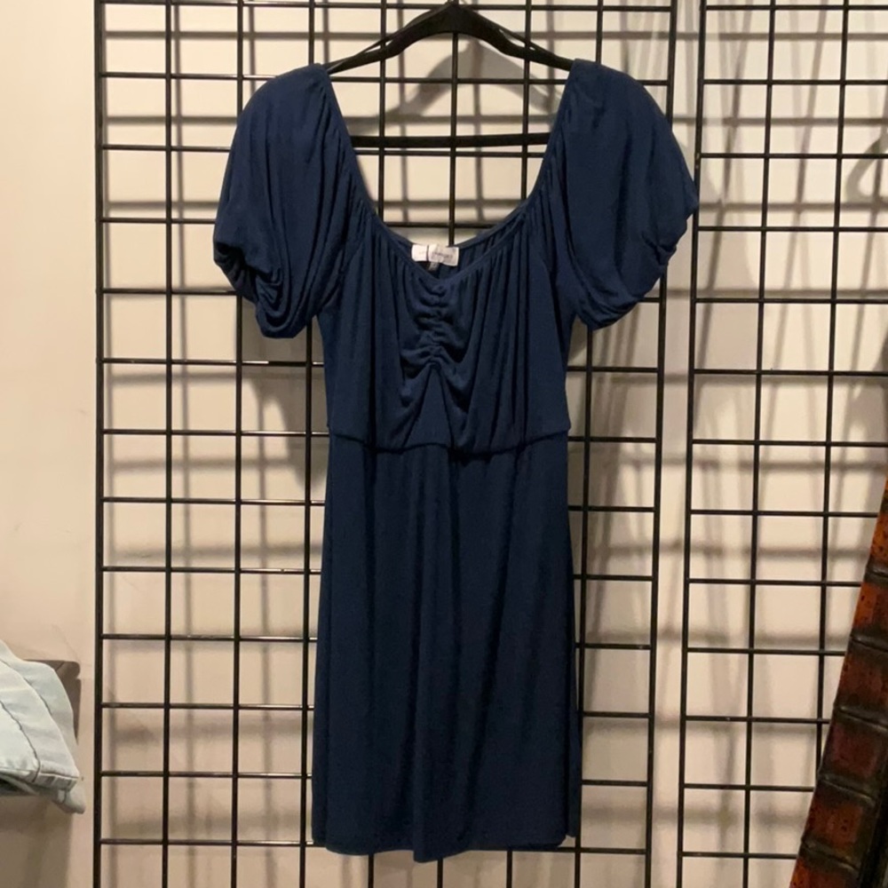 blue mini dress